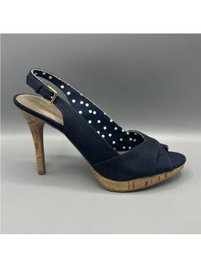 Christian Siriano for Payless Cork Platform Open Toe Heels Women's Sandals